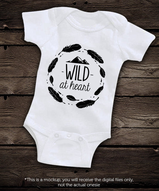 Wild at heart SVG file Cutting File Clipart in Svg, Eps, Dxf, Png for Cricut & Silhouette - BlackCatsSVG