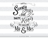 With sandy toes  SVG file Cutting File Clipart in Svg, Eps, Dxf, Png for Cricut & Silhouette - BlackCatsSVG