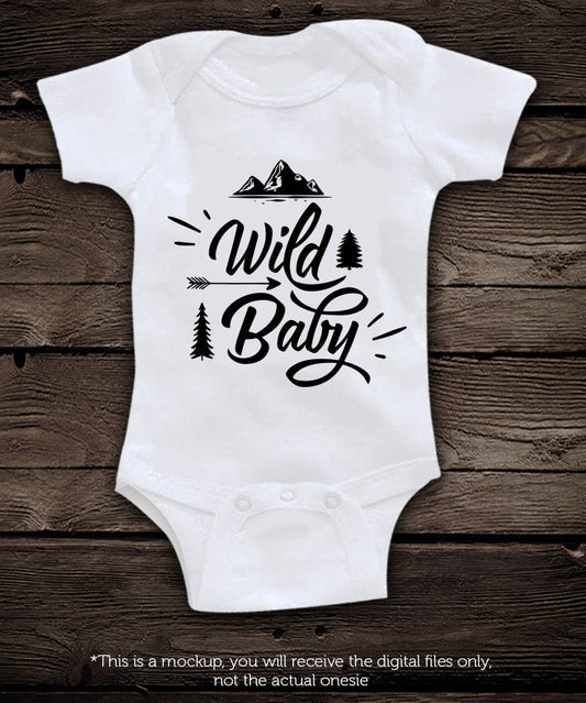 Wild Baby -  SVG file Cutting File Clipart in Svg, Eps, Dxf, Png for Cricut & Silhouette - BlackCatsSVG