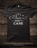 Curly hair don't care SVG file Cutting File Clipart in Svg, Eps, Dxf, Png for Cricut & Silhouette - BlackCatsSVG