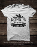 Mountains are calling -  SVG file Cutting File Clipart in Svg, Eps, Dxf, Png for Cricut & Silhouette - BlackCatsSVG