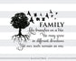Family tree -  SVG file Cutting File Clipart in Svg, Eps, Dxf, Png for Cricut & Silhouette - BlackCatsSVG