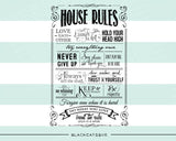 House rules -  SVG file Cutting File Clipart in Svg, Eps, Dxf, Png for Cricut & Silhouette - BlackCatsSVG