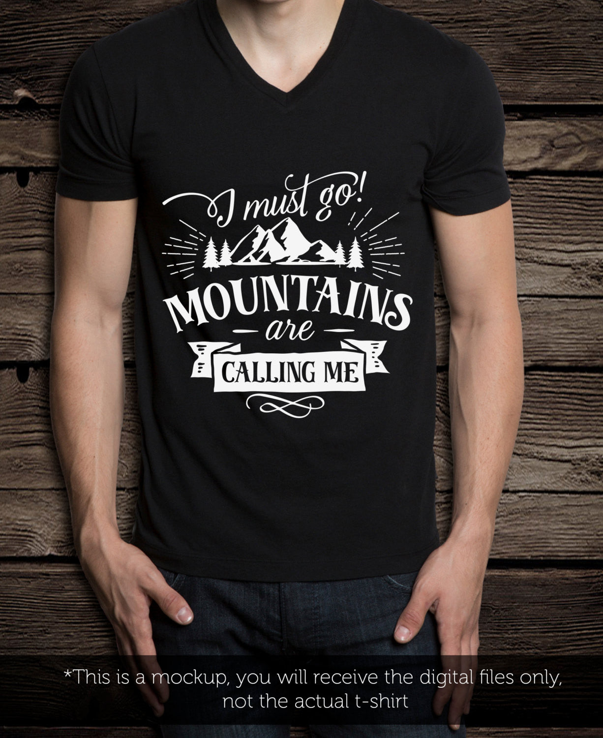 I must go mountains are calling me -  SVG file Cutting File Clipart in Svg, Eps, Dxf, Png for Cricut & Silhouette - nature wild arrows svg - BlackCatsSVG