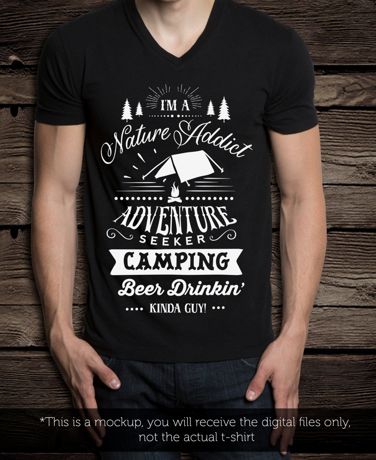 I'm a camping kinda girl / guy -  SVG file Cutting File Clipart in Svg, Eps, Dxf, Png for Cricut & Silhouette - camping adventure svg - BlackCatsSVG