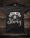 Tell me a story -  SVG file Cutting File Clipart in Svg, Eps, Dxf, Png for Cricut & Silhouette - camping fire - BlackCatsSVG