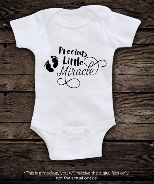 Precious Little Miracle SVG file Cutting File Clipart in Svg, Eps, Dxf, Png for Cricut & Silhouette svg - BlackCatsSVG