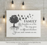 Family tree -  SVG file Cutting File Clipart in Svg, Eps, Dxf, Png for Cricut & Silhouette - BlackCatsSVG
