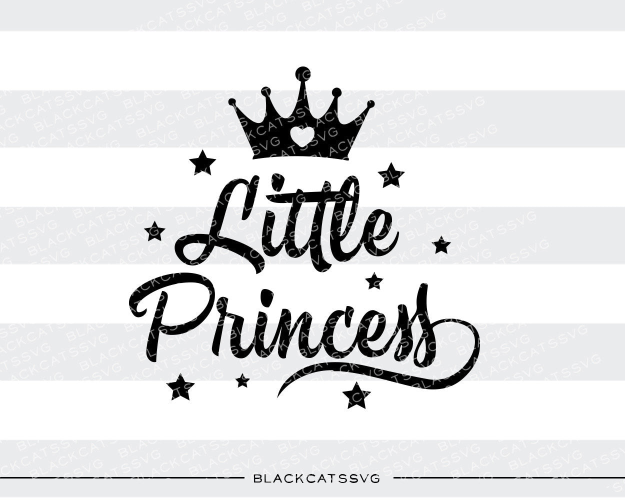 Little Princess SVG file Cutting File Clipart in Svg, Eps, Dxf, Png for Cricut & Silhouette svg - BlackCatsSVG