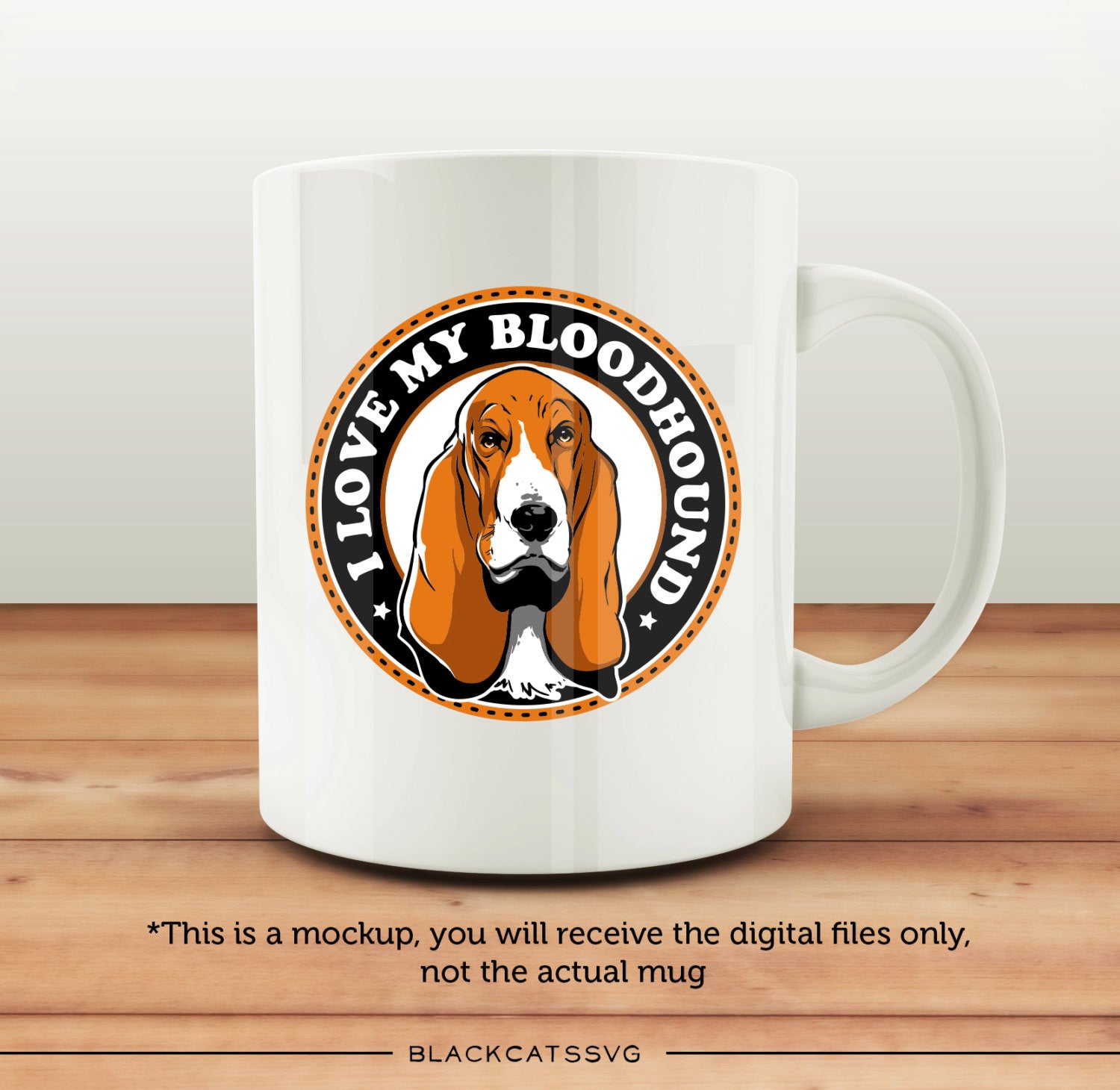 I love my Bloodhound -  SVG file Cutting File Clipart in Svg, Eps, Dxf, Png for Cricut & Silhouette - Bloodhound  svg - BlackCatsSVG
