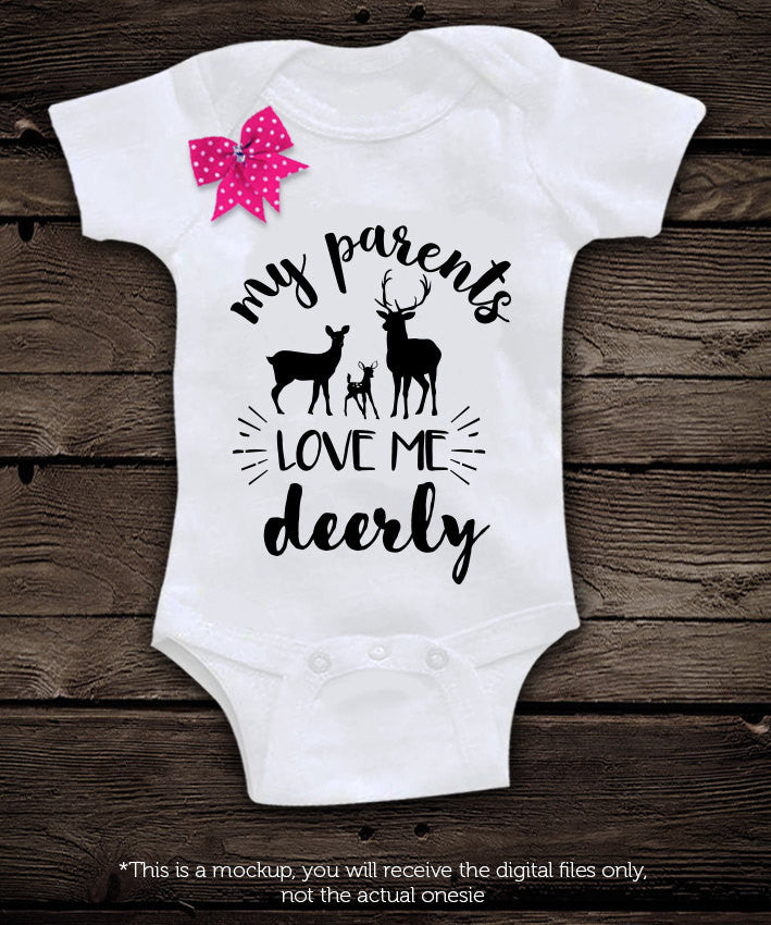 My parents love me deerly - SVG file Cutting File Clipart in Svg, Eps, Dxf, Png for Cricut & Silhouette - BlackCatsSVG