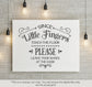 Since little fingers touch the floor leave shoes at the door- SVG file Cutting File Clipart in Svg, Eps, Dxf, Png for Cricut & Silhouette - BlackCatsSVG