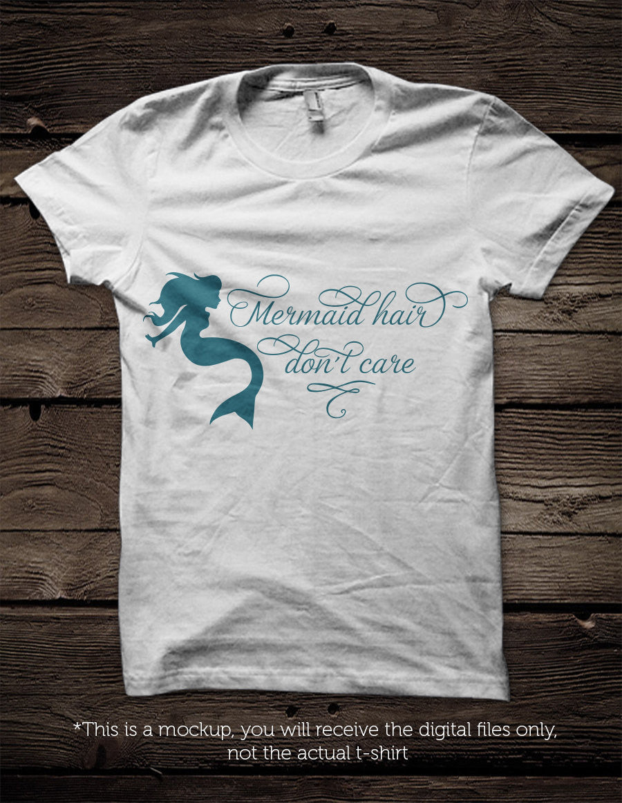 Mermaid hair don't care SVG file Cutting File Clipart in Svg, Eps, Dxf, Png for Cricut & Silhouette svg - BlackCatsSVG