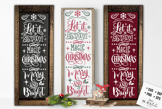 Let it snow magic SVG