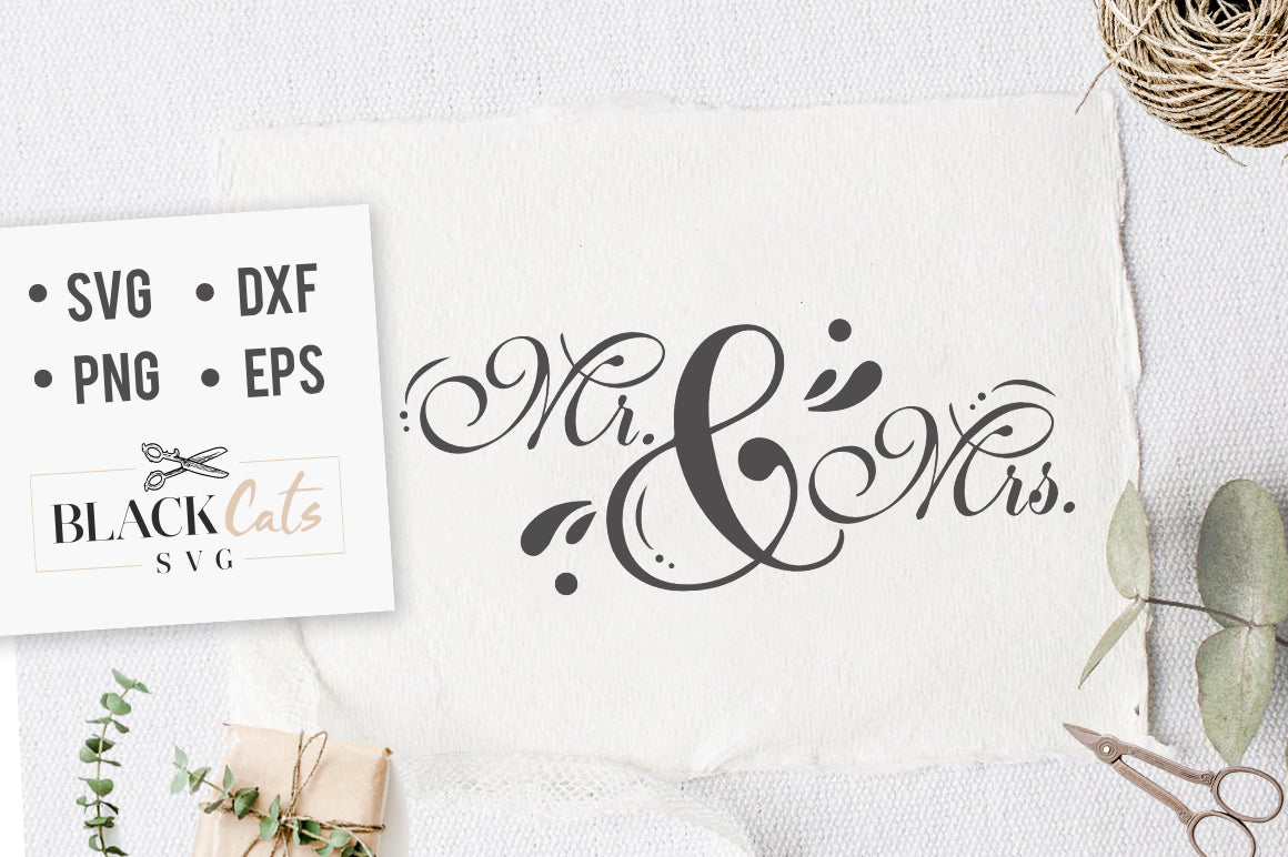 Mr and Mrs SVG File