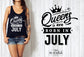 Queens are born in July  SVG file Cutting File Clipart in Svg, Eps, Dxf, Png for Cricut & Silhouette  svg