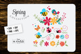 Spring illustrations SVG file Cutting File Clipart in Svg, Eps, Dxf, Png for Cricut & Silhouette