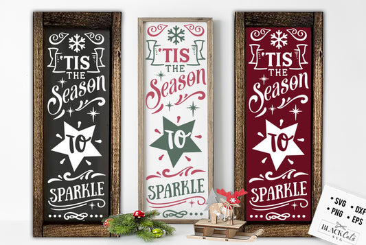 Tis the season sparkle SVG