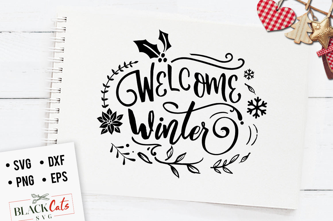 Welcome winter  - SVG cutting file