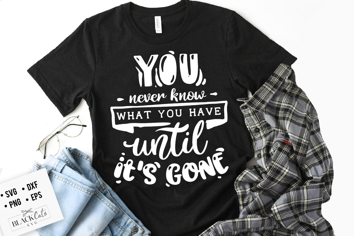 You never know what you have until svg